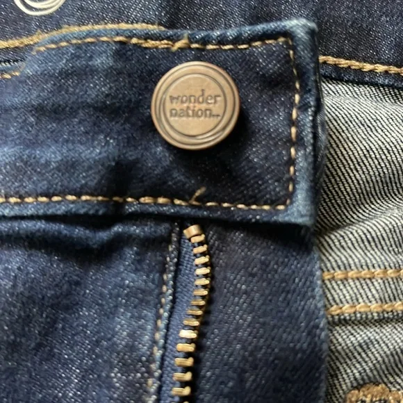 Wonder Nation Dark Wash Straight Jeans 16 plus - Picture 7 of 10